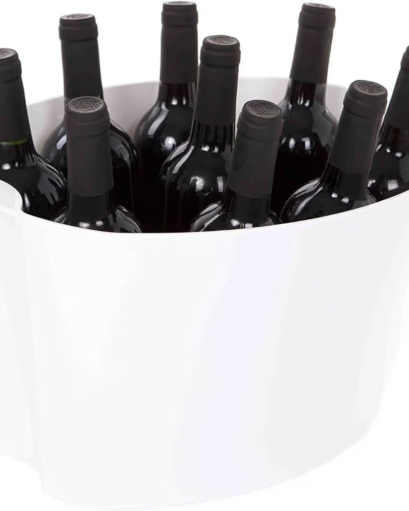 Champagne/wijn koeler voor 8 flessen Wit