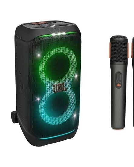 JBL PartyBox 320 met 2 draadloze microfoons